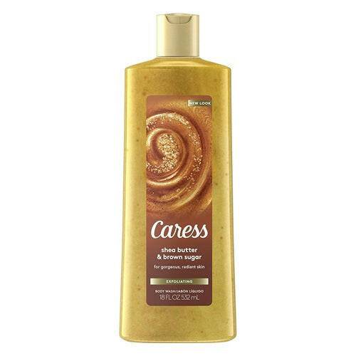 Caress Shea Butter & Brown Sugar Exfoliating Body Wash, 18 oz - OleBella