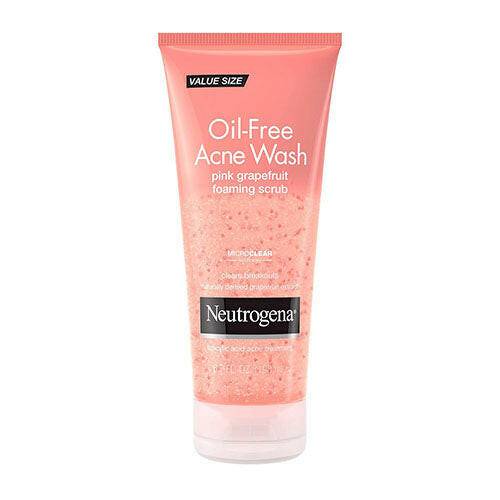 Neutrogena Oil Free Pink Grapefruit Acne Face Wash with Vitamin C for Breakouts 6.7 oz - OleBella