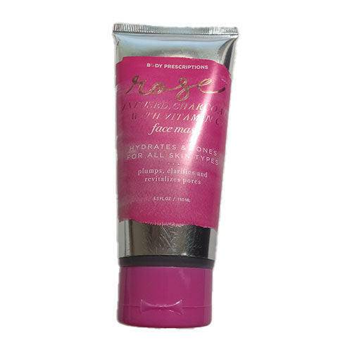 Body Prescriptions Rose Infused Charcoal with Vitamin C Face Mask, 5.1 oz - OleBella
