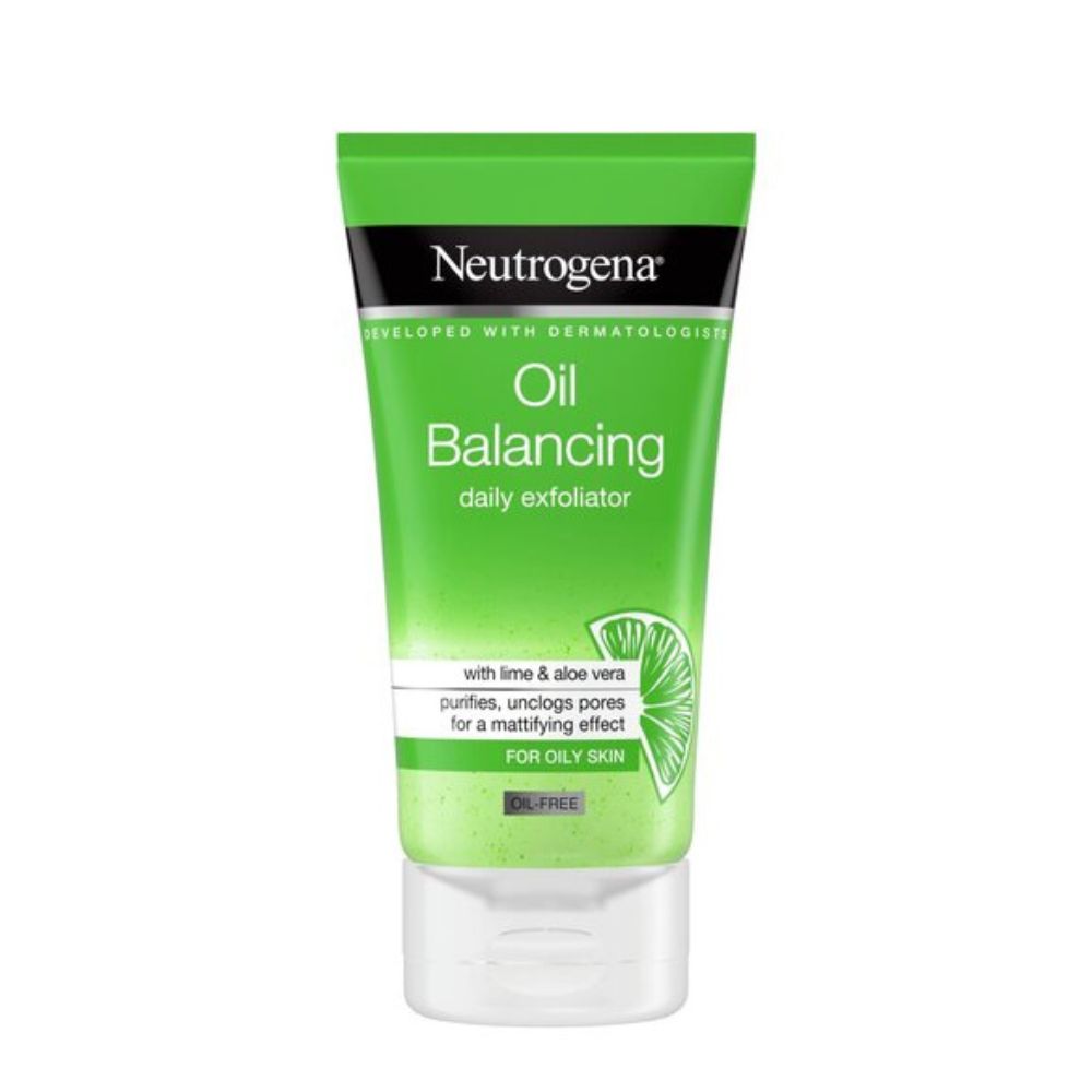 Neutrogena Oil Balancing With Lime & Aloe Vera Daily Exfoliator, 5.07 oz
