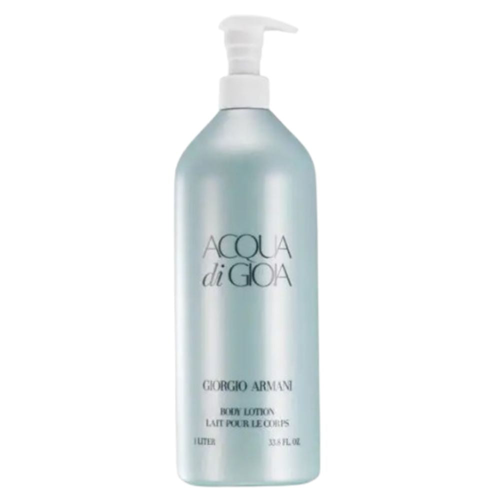 Giorgio Armani ACQUA Di Gioia Body Lotion 1 Liter – Hydrating Perfumed Body Moisturizer – UPC 3605970978877