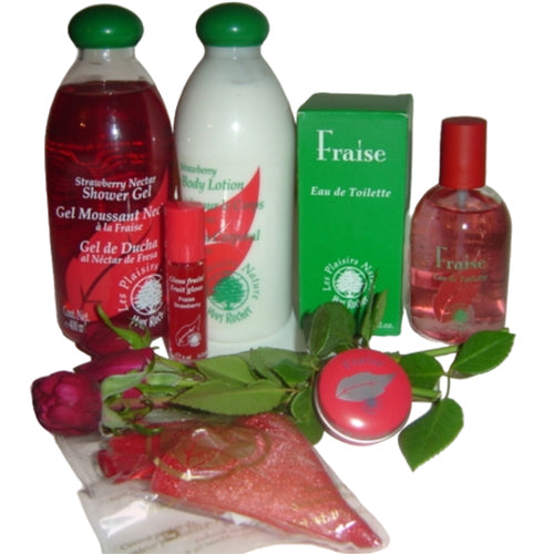 Yves Rocher Les Plaisirs Nature Fraise Strawberry 6-piece Fragrance Gift Set - OleBella