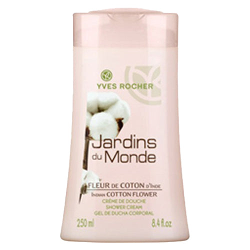 Yves Rocher Jardins Du Monde Indian Cotton Flower Shower Cream, 8.4 oz - OleBella