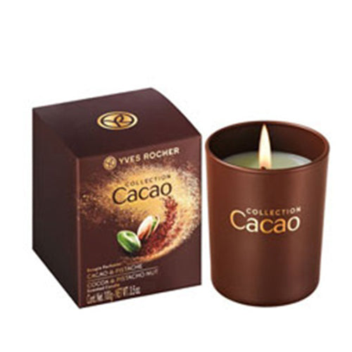 Yves Rocher Cacao & Pistachio Nut Candle, 3.5 oz - OleBella