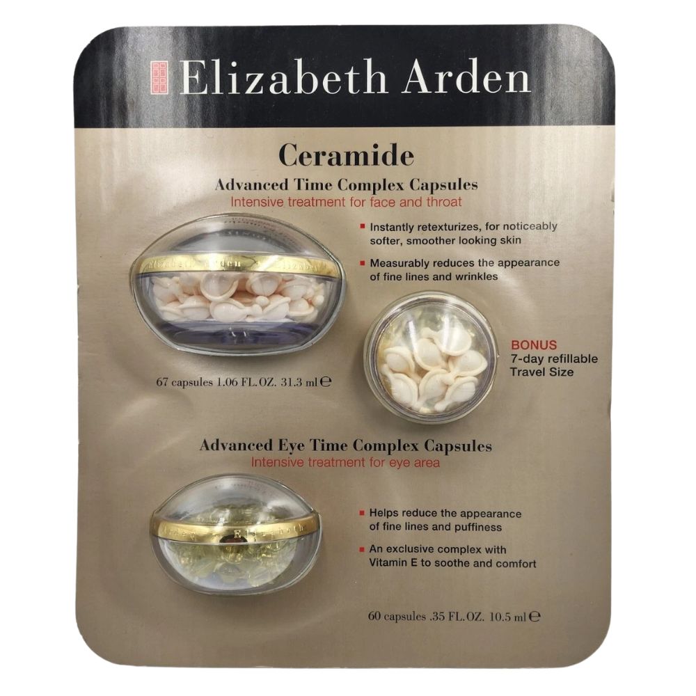 Ceramide Advanced Time Complex Capsules Intensive Treatment for Face and Throat 127 Capsules | UPC 400002975359