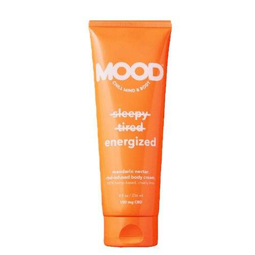 Mood Chill Mind & Body Sleepy Tired Energized Mandarin Nectar CBD-Infused Body Cream, 150 mg - OleBella