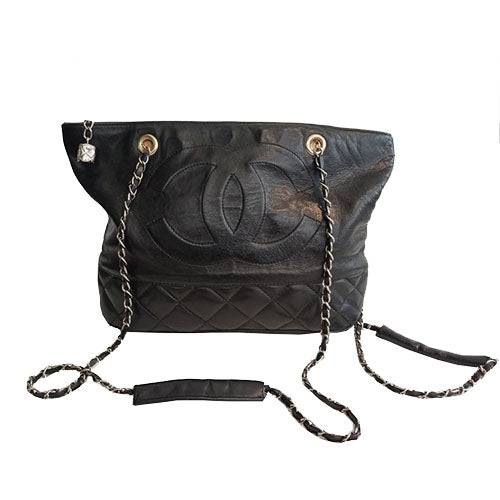 Authentic Chanel Metalasse Chain Tote Bag - OleBella