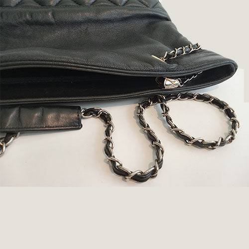 Authentic Chanel Metalasse Chain Tote Bag - OleBella