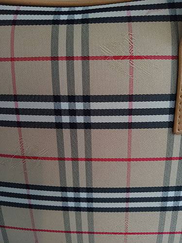 Authentic Burberry London Plaid Canvas Handbag - OleBella