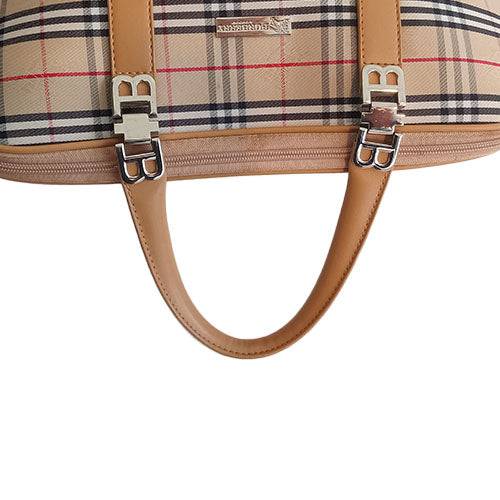 Authentic Burberry London Plaid Canvas Handbag - OleBella