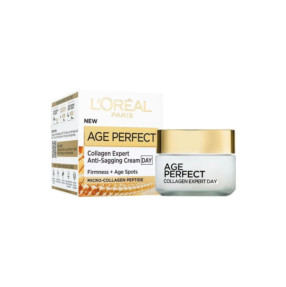 L'Oreal Age Perfect Collagen Expert Retightening Cream Anti-Sagging/Age Spots, 50 ml