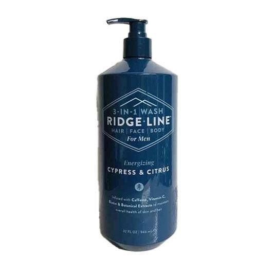 Ridge Line 3-in-1 Wash Hair-Face-Body For Men Energizing Cypress & Citrus, 32 oz - OleBella