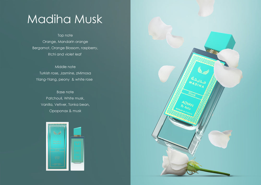 Adyan Madiha Musk EDP, 3.4 oz (L)