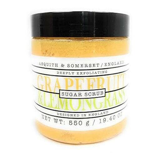 Asquith & Somerset England Grapefruit & Lemongrass Sugar Scrub, 19.40 oz - OleBella