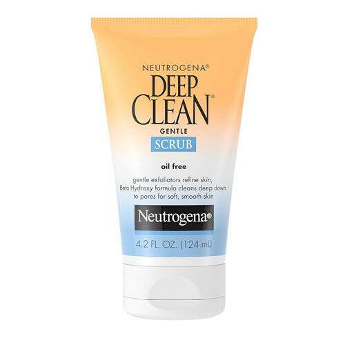 Neutrogena Deep Clean Gentle Daily Facial Scrub, Oil-Free Cleanser, 4.2 oz - OleBella