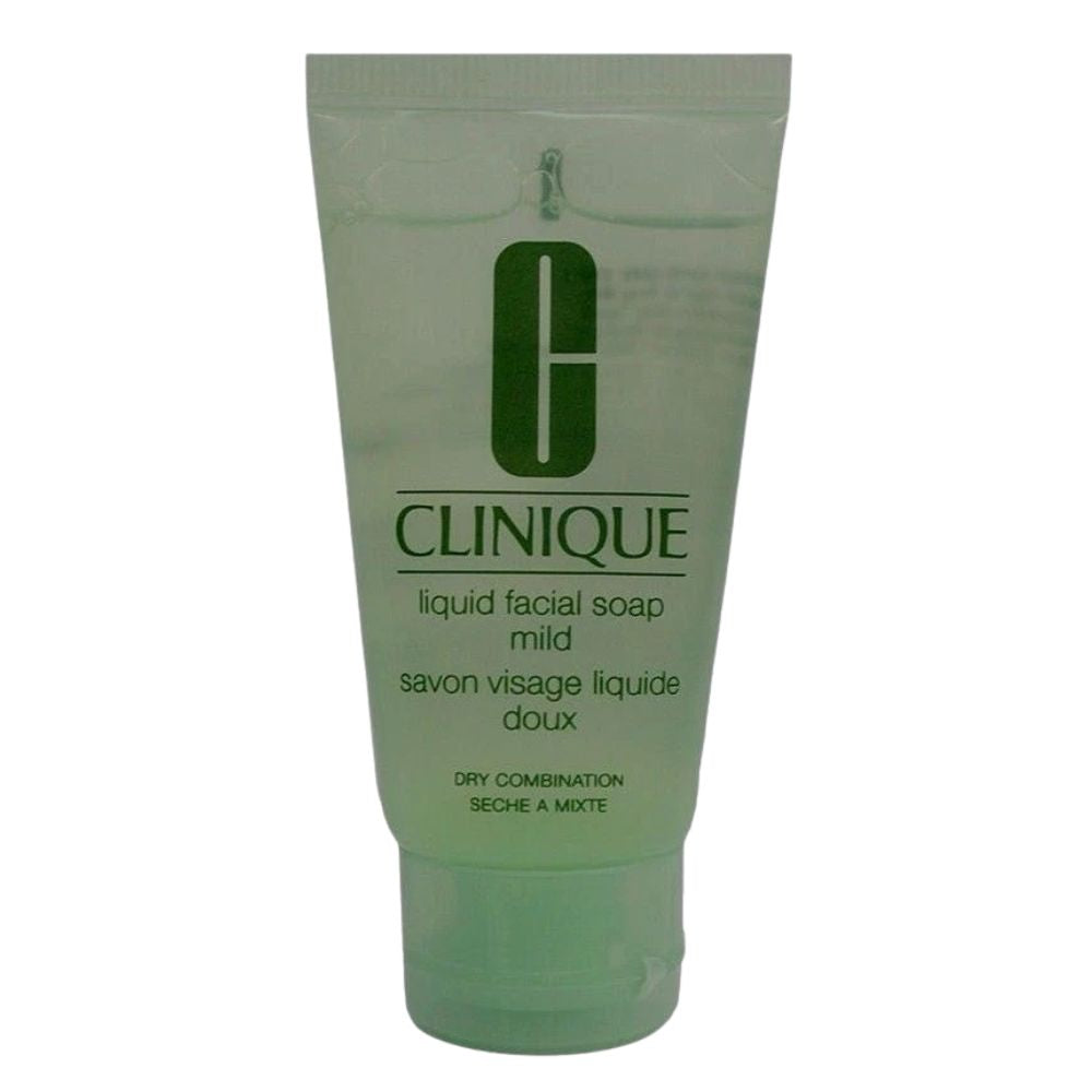 Clinique Liquid Facial Soap Mild Dry Combination, 1 oz Travel Size| UPC 707002056096