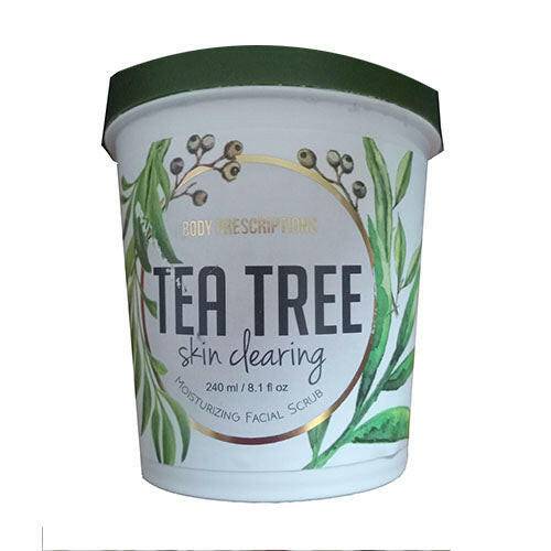 Body Prescriptions Tea Tree Skin Clearing Moisturizing Facial Scrub, 8.1 oz - OleBella