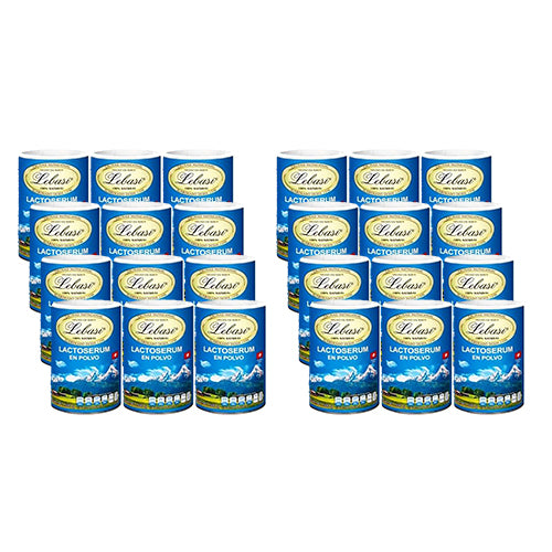 Lebasi Lactoserum- Swiss Whey Dietary Powder (Suero de Leche Lebasi), 500 g - 24 Pack - OleBella