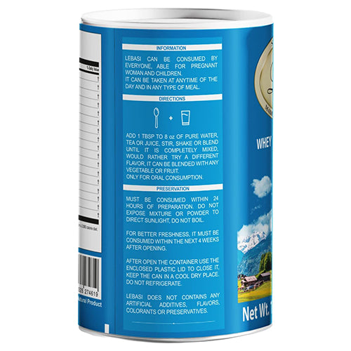 Lebasi Lactoserum- Swiss Whey Dietary Powder (Suero de Leche Lebasi), 500 g - 24 Pack - OleBella