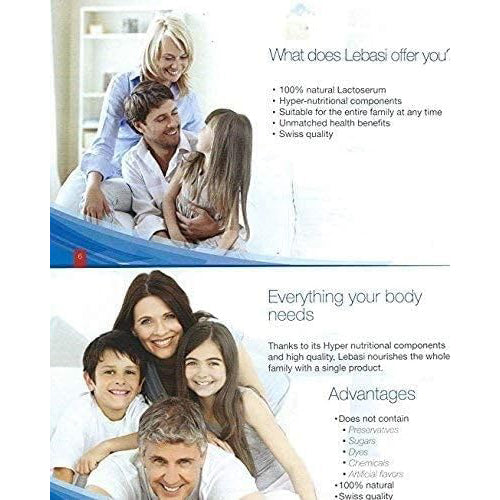 Lebasi Lactoserum- Swiss Whey Dietary Powder (Suero de Leche Lebasi), 500 g - 24 Pack - OleBella