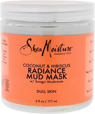 Shea Moisture Coconut & Hibiscus Radiance Mud Mask, 6 oz - OleBella