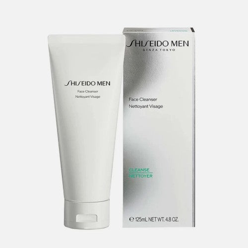 Shiseido Men Face Cleanser - 125 mL - 2-in-1 Cleanser & Shaving Cream - OleBella