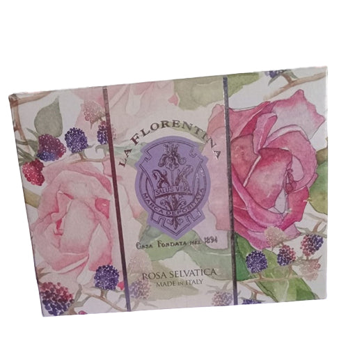La Florentina Rosa Selvatica Wild Rose 2 Soaps x 5.3 oz - OleBella