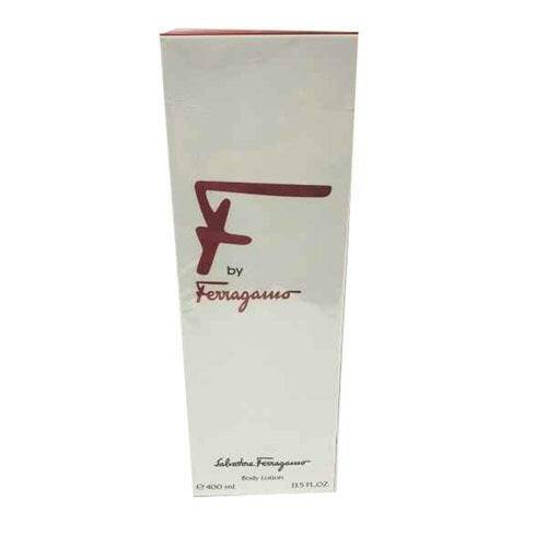 F by Ferragamo Body Lotion, 13.5 fl oz / 400 ml (big size) - OleBella