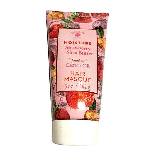 Bolero Moisture Strawberry + Shea Butter infused with Castor Oil Hair Masque, 5 oz - OleBella