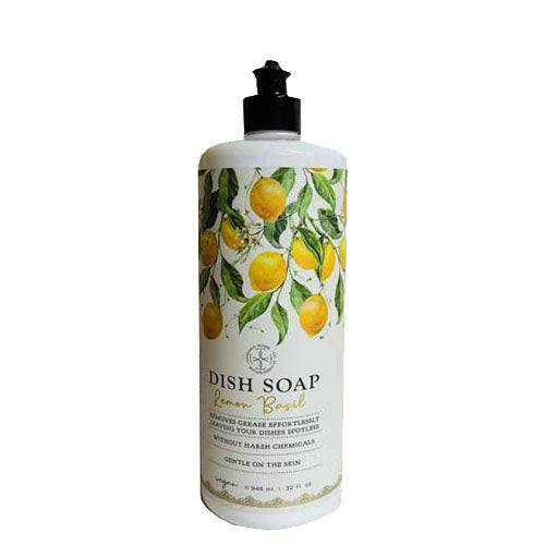 Samara Home Dish Soap Lemon Basil, 32 oz - Vegan- Gentle on Skin - OleBella