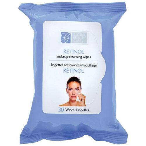 Global Beauty Care Retinol Makeup Cleansing Wipes, 30 wipes - OleBella