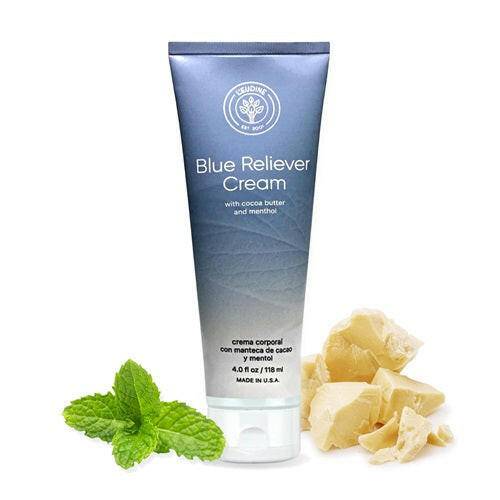 L'eudine Blue Reliever with Cocoa Butter and Menthol, 4 oz - OleBella