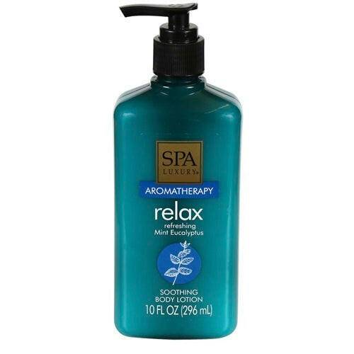 Spa Luxury Aromatherapy Relax Refreshing Mint Eucalyptus SoothingBody Lotion, 10 oz - OleBella