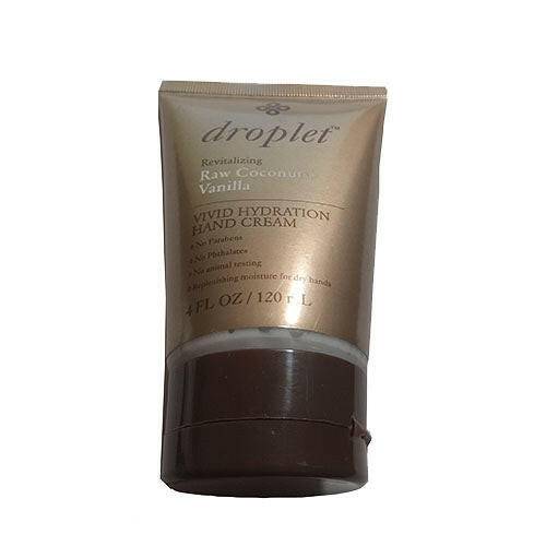 Droplet Revitalizing Raw Coconut+Vanilla Vivid Hydration Hand Cream, 4 oz - OleBella