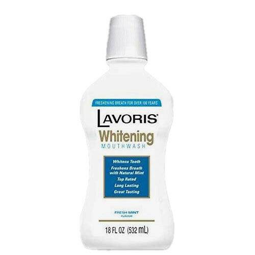 Lavoris Whitening Mouthwash Fresh Mint, 18 oz - OleBella