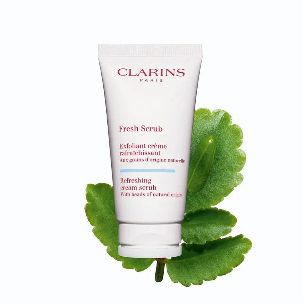 Clarins Fresh Scrub Refreshing Cream Scrub with Natural Beads, 1.7 oz | UPC 3380810332285