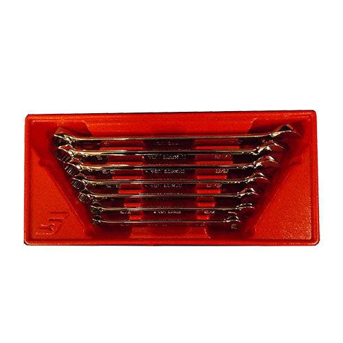 Snap-On 7 Piece SAE 12 Pt. Combination Wrench Set OEX707B - OleBella