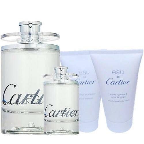 Cartier Eau de Cartier 4-pc Fragrance Unisex Gift Set - OleBella