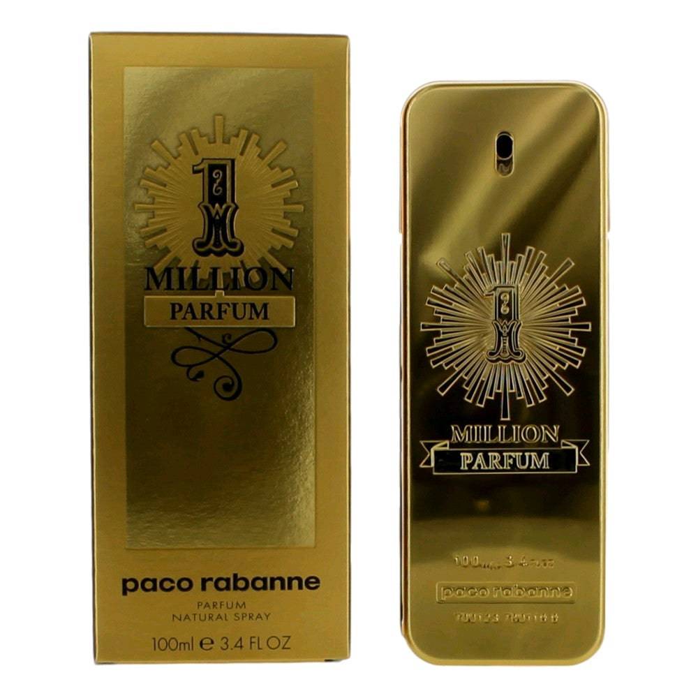 1 Million by Paco Rabanne, 3.4 oz Pure Parfum Spray for Men - OleBella