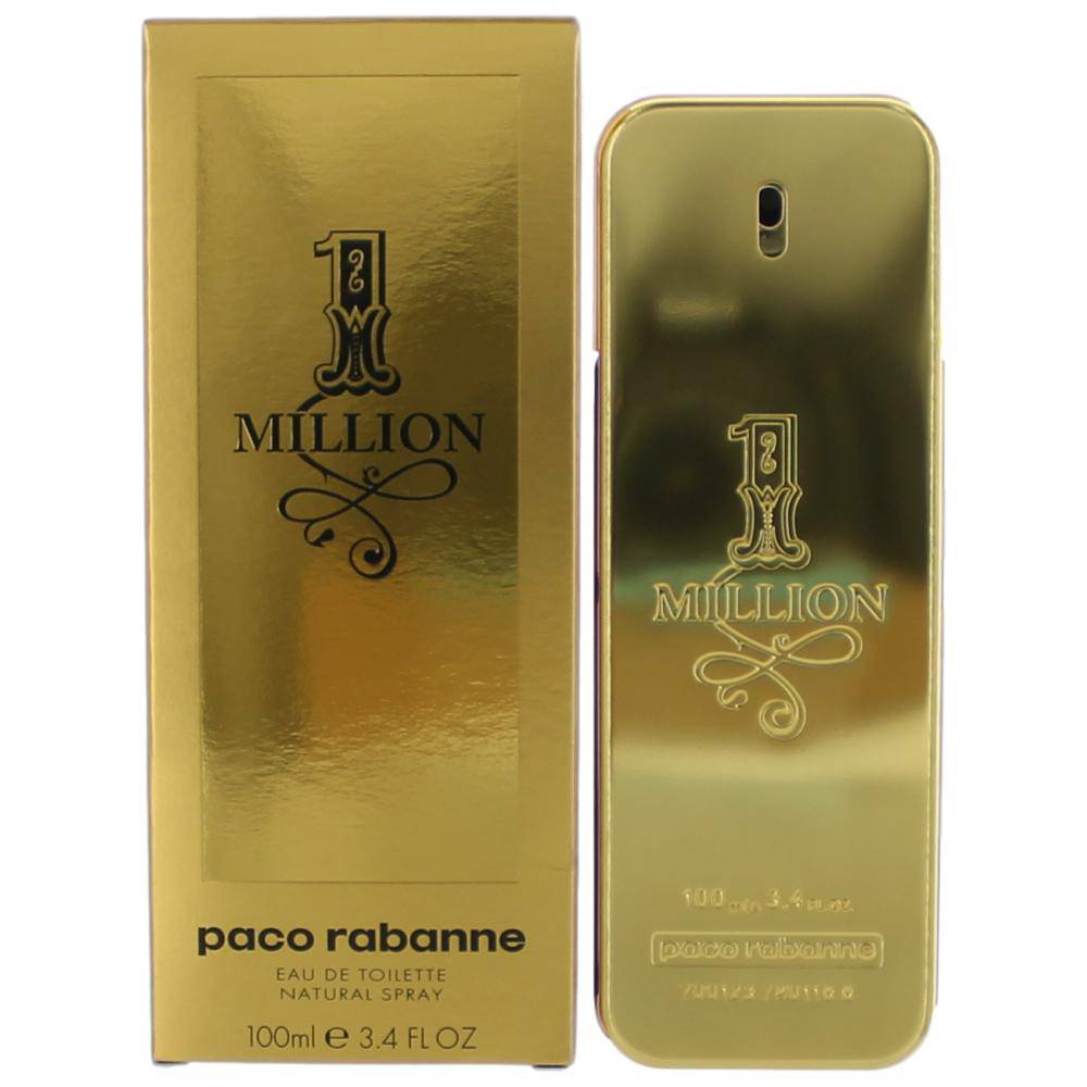 1 Million by Paco Rabanne, 3.4 oz EDT Spray for Men - OleBella