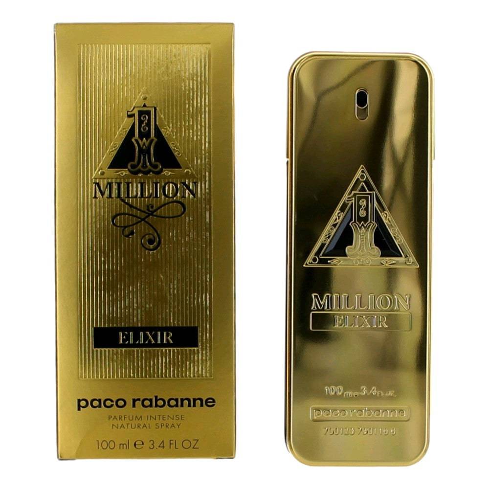 1 Million Elixir by Paco Rabanne, 3.4 oz Parfum Intense Spray for Men - OleBella