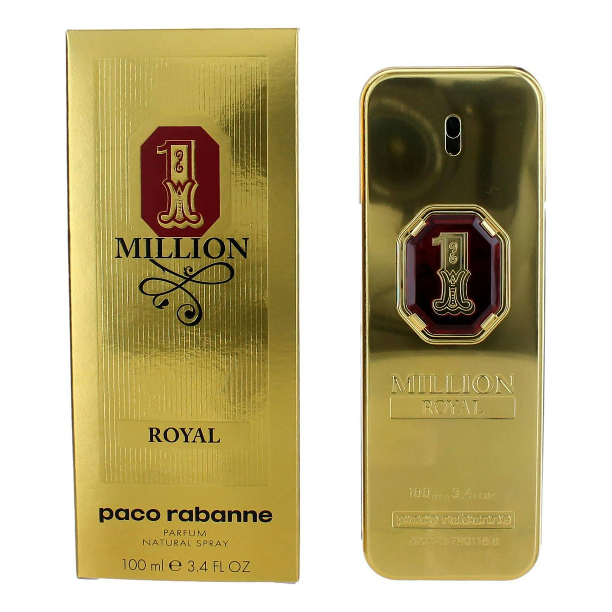 1 Million Royal by Paco Rabanne, 3.4 oz Pure Parfum Spray for Men - OleBella