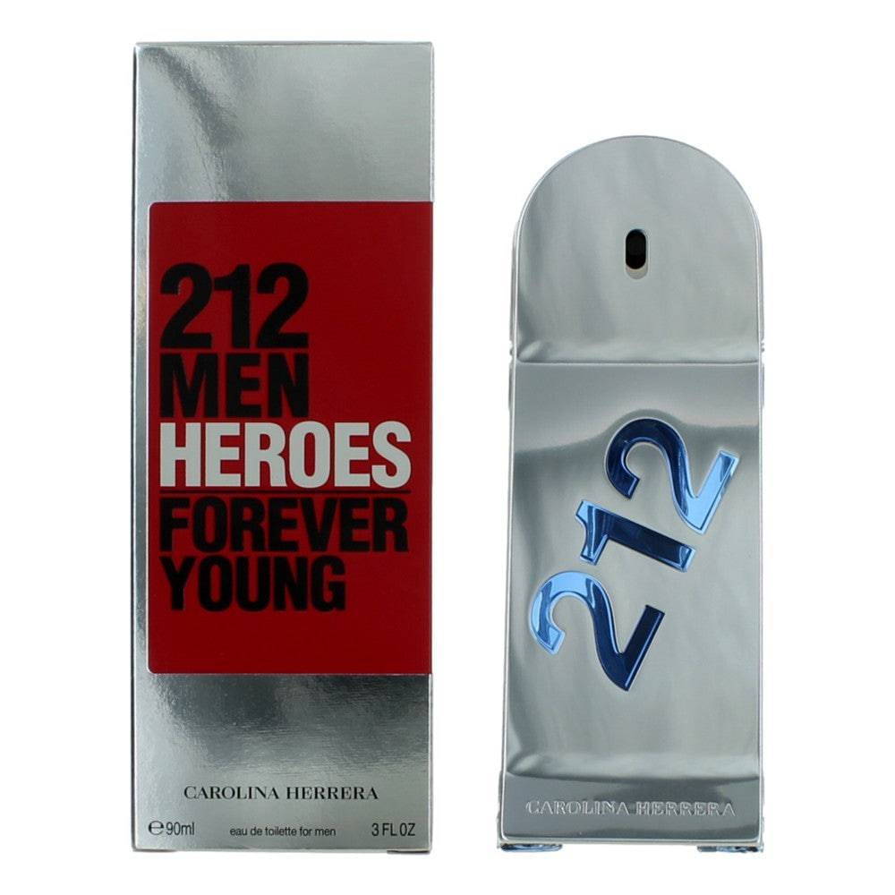 212 Heroes Forever Young by Carolina Herrera, 3 oz EDT Spray for - OleBella