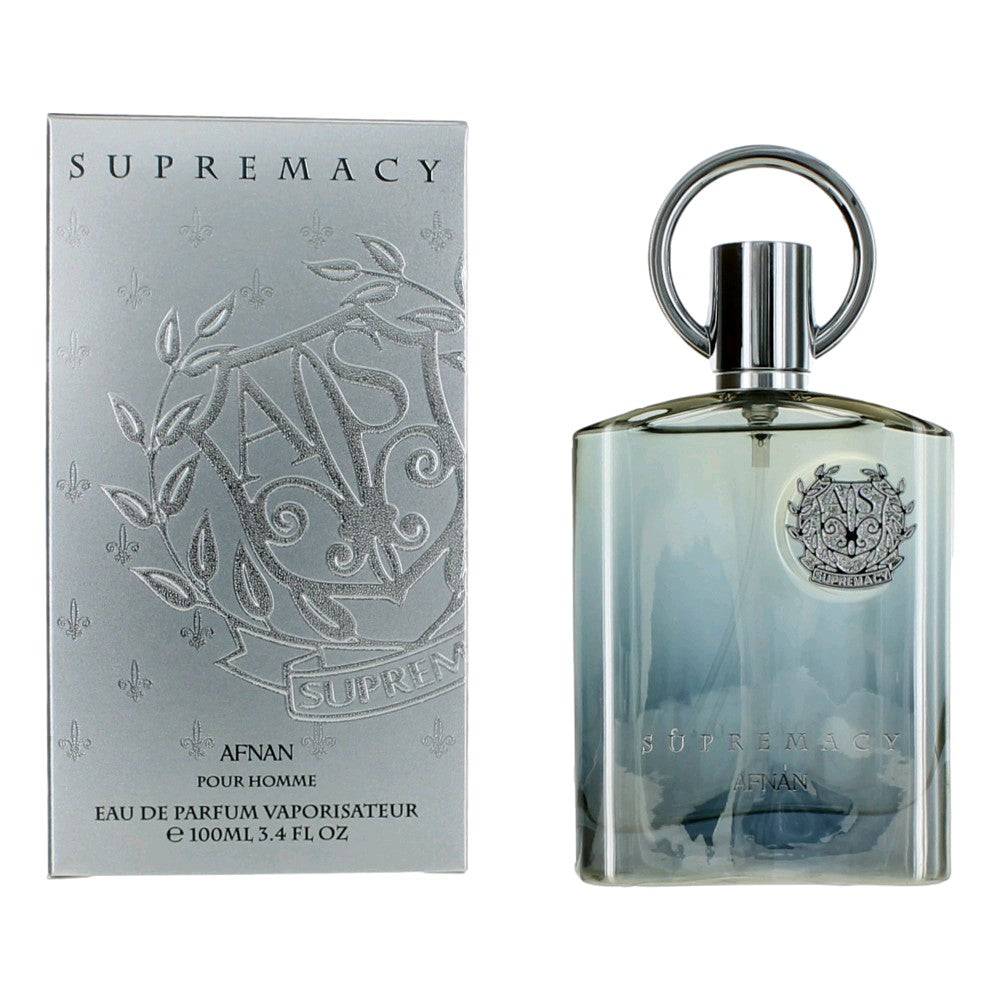 Supremacy Silver by Afnan, 3.4 oz EDP Spray for Men - OleBella