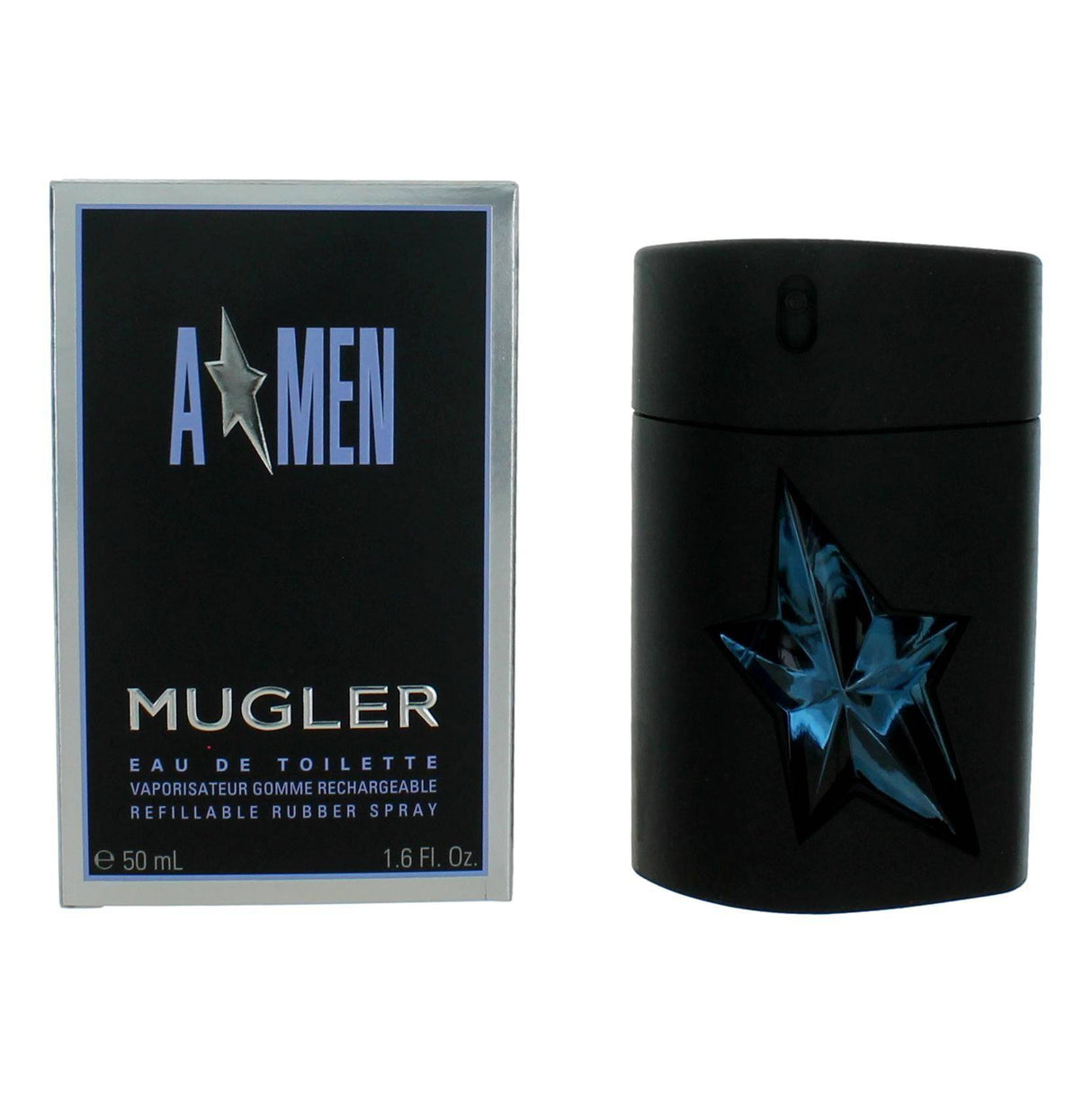 Angel by Thierry Mugler, (A*men) 1.6oz EDT Refillable Rubber Spray men - OleBella