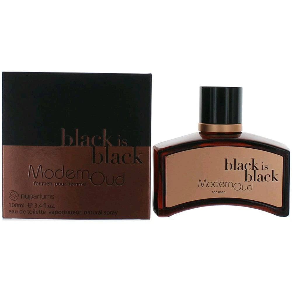 Black is Black Modern Oud by NuParfums, 3.4 oz EDT Spray for Men - OleBella