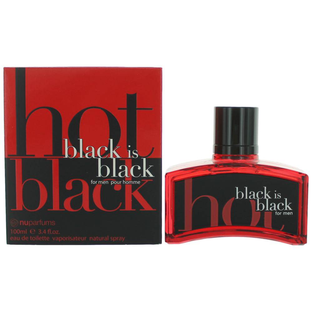 Black Is Black Hot by NuParfums, 3.4 oz EDT Spray for Men - OleBella