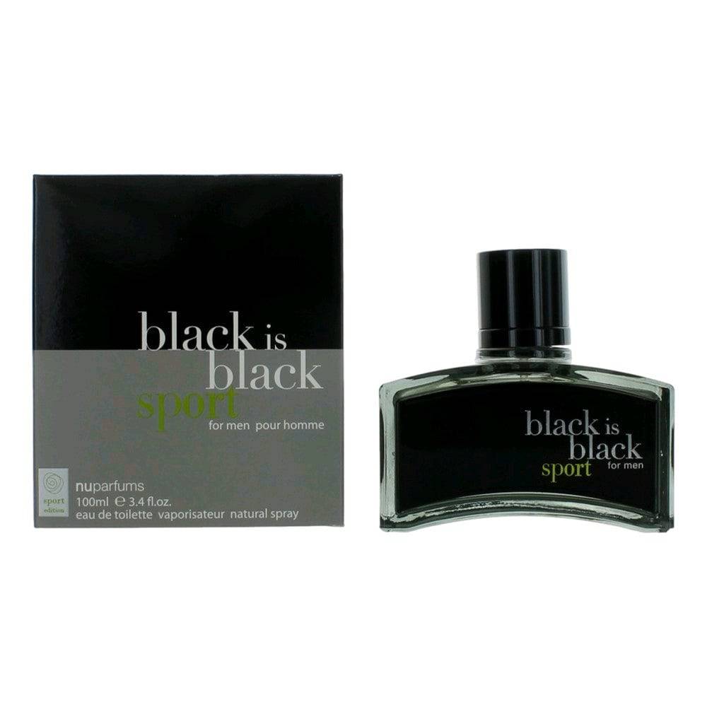 Black is Black Sport by NuParfums, 3.4 oz EDT Spray for Men - OleBella