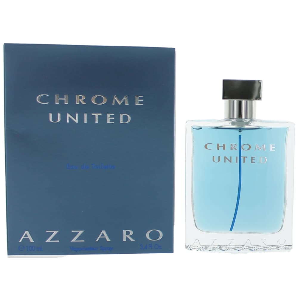 Chrome United by Azzaro, 3.4 oz EDT Spray for Men - OleBella
