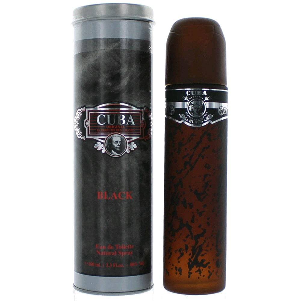 Cuba Black by Cuba, 3.3 oz EDT Spray for Men - OleBella